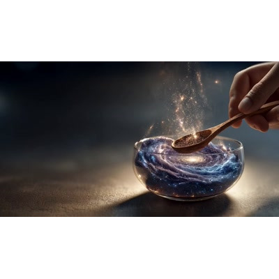 Experience the wonder of the universe with this cosmic glass video background, perfect for captivating presentations.