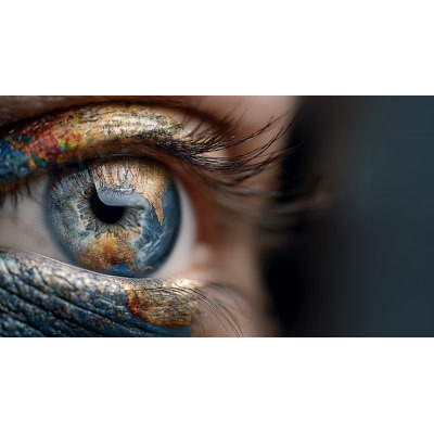 Download this mesmerizing Earth Eye video background to inspire environmental awareness in your presentations.