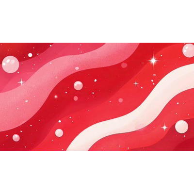 Download this video of bubbles floating across red swirly lines with sparkles. Perfect for backgrounds, creativity, design, and abstract themes.