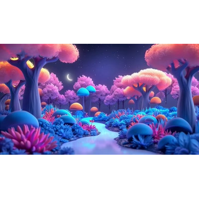 This enchanting miniature forest video background brings a whimsical touch to your presentations, perfect for inspiring creativity.