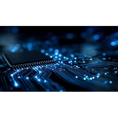 Download this captivating blue circuit board video background to elevate your tech presentations.