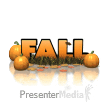 ID# 162 - Fall Text Leaves - PowerPoint Animation