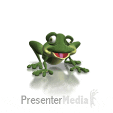ID# 163 - Buggy Frog Ribbit - PowerPoint Animation
