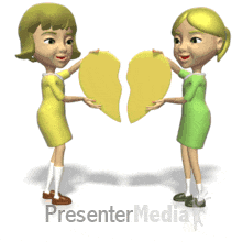 ID# 191 - Friends With Heart - PowerPoint Animation