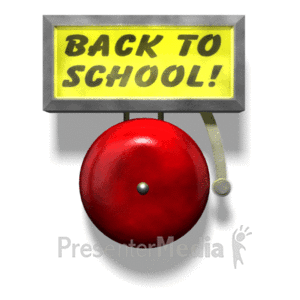 school alarm bell cartoon
