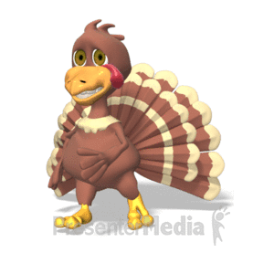 Turkey Running | 3D Animated Clipart for PowerPoint 