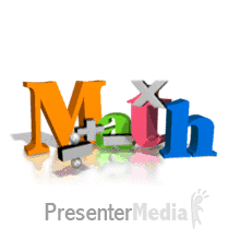 Math Symbols Bouncing Text Backdrop | 3D Animated Clipart for PowerPoint -  PresenterMedia.com