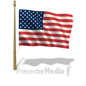 animated american flag waving