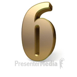 Gold Streak 6 | 3D Animated Clipart for PowerPoint