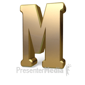 animated letter m