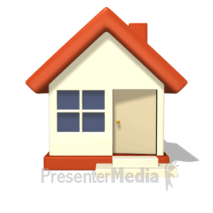 House Front Door Open Close | 3D Animated Clipart for PowerPoint -  