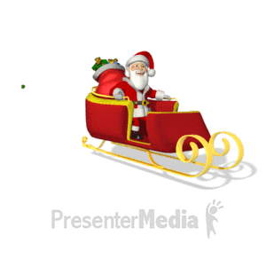 christmas sleigh ride clipart