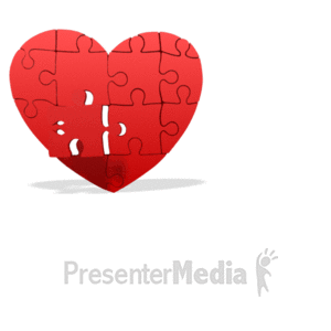 Love Puzzle Piece Hole | 3D Animated Clipart for PowerPoint -  