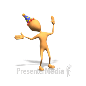 Stick Man Party | 3D Animated Clipart for PowerPoint 