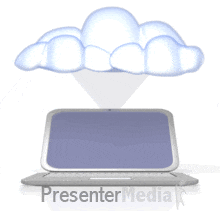 ID# 2585 - Cloud Computer Download - PowerPoint Animation