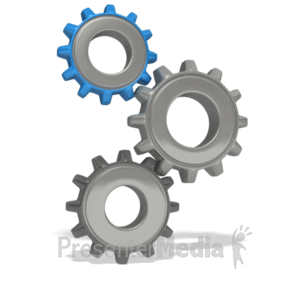 Gear Stack Rotating | 3D Animated Clipart for PowerPoint -  