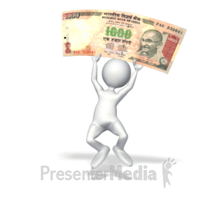 Happy Money Rupee | 3D Animated Clipart for PowerPoint 