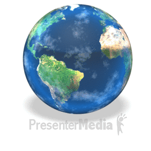 Earth Rotating | 3D Animated Clipart for PowerPoint 