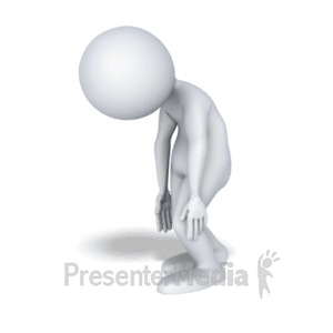 Stick Figure Sad Walk | 3D Animated Clipart for PowerPoint -  