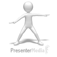 Stick Figure Doing Toe Touch Exercise 3d Animated Clipart For Powerpoint Presentermedia Com