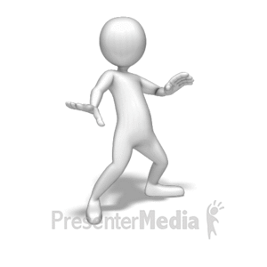 Stick Figure Dancing | 3D Animated Clipart for PowerPoint -  