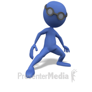Extreme Figure Giving Animated Thumbs Up | 3D Animated Clipart for  PowerPoint 