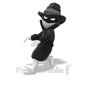 Spy Getaway Run | 3D Animated Clipart for PowerPoint 