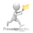 ID# 5696 - Figure Running Letter - PowerPoint Animation