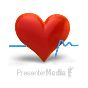 Cardiogram Heart Working | 3D Animated Clipart for PowerPoint -  