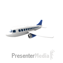 Airplane Flying The Skies 3d Animated Clipart For Powerpoint Presentermedia Com