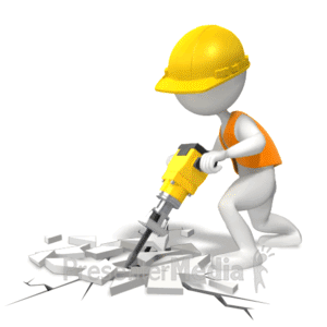 Break Up The Concrete | 3D Animated Clipart for PowerPoint -  