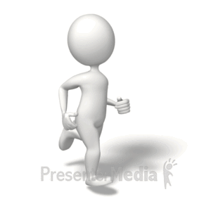 Running Walking | 3D Animated Clipart for PowerPoint 
