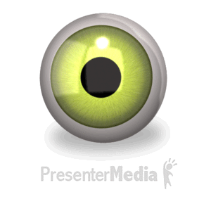 Single Eye Movement | 3D Animated Clipart for PowerPoint -  