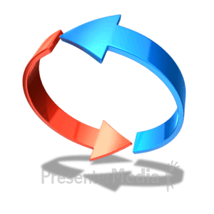Arrows Spinning Chase | 3D Animated Clipart for PowerPoint -  