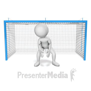 Soccer Goalie Blocking | 3D Animated Clipart for PowerPoint -  