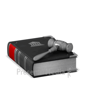 Law Book And Gavel | 3D Animated Clipart for PowerPoint 