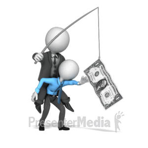 Working Hard For The Money  3D Animated Clipart for PowerPoint 