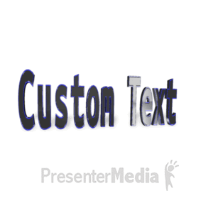 Spinning Text | 3D Animated Clipart for PowerPoint 