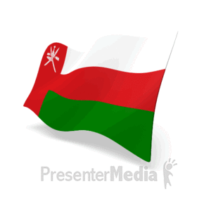 Oman Flag | 3D Animated Clipart for PowerPoint 