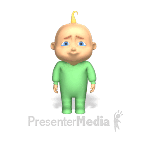 A Big Cry Baby | 3D Animated Clipart for PowerPoint 