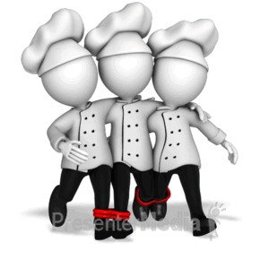 Chef Teamwork | 3D Animated Clipart for PowerPoint 