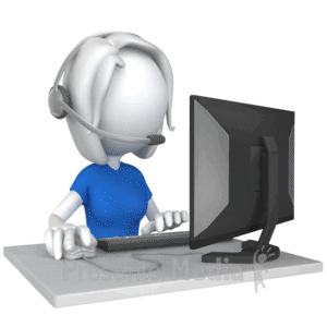 Customer Service Working | 3D Animated Clipart for PowerPoint -  