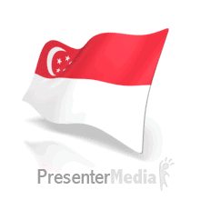 Singapore Anim Flag 3d Animated Clipart For Powerpoint Presentermedia Com