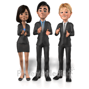 Group Business Clapping | 3D Animated Clipart for PowerPoint -  