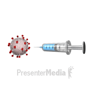 Eluding Virus Vaccine | 3D Animated Clipart for PowerPoint -  