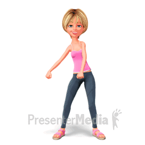 I virkeligheden Rendition Dingy Woman Doing Floss Dance | 3D Animated Clipart for PowerPoint -  PresenterMedia.com