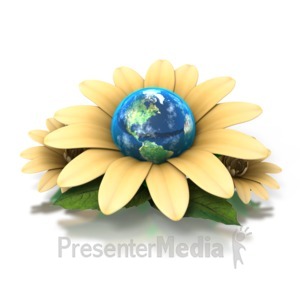 ID# 1394 - Earth Flower - Presentation Clipart