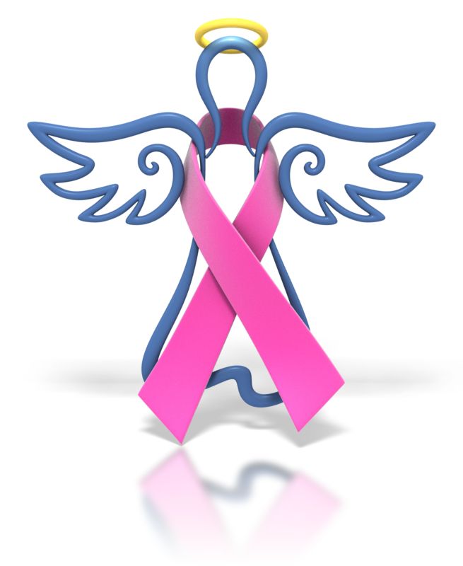 pink ribbon angel wings  Clip Art Library