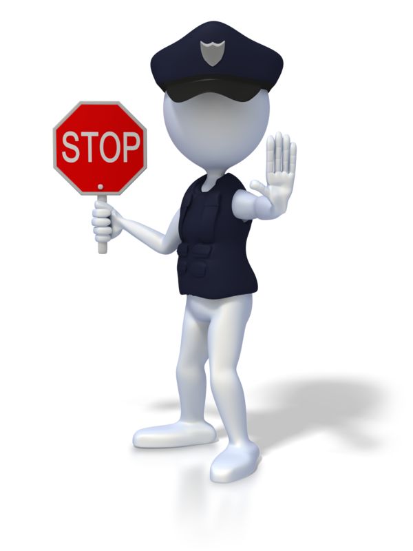 Police Officer Stop | Great PowerPoint ClipArt for Presentations -  