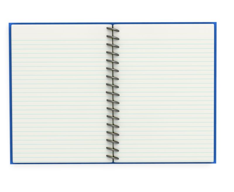 open notebook paper clipart